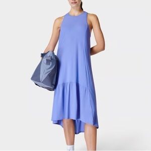 NWOT Sweaty Betty Explorer Ace Midi dress blue athletic size M